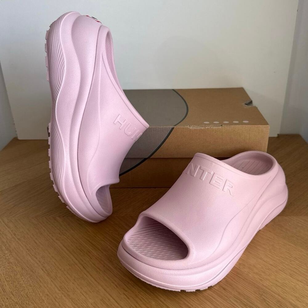 Hunter Haddie ‘Pink’ Women Platform Slide Sandals - SZ 9